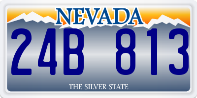 NV license plate 24B813