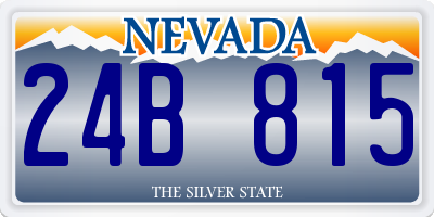 NV license plate 24B815