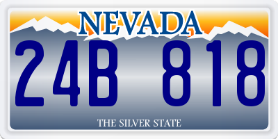 NV license plate 24B818