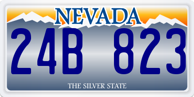 NV license plate 24B823