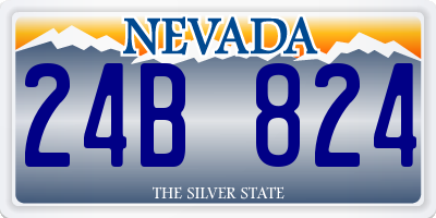 NV license plate 24B824