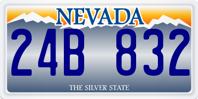 NV license plate 24B832