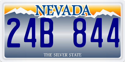 NV license plate 24B844