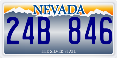 NV license plate 24B846