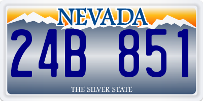 NV license plate 24B851