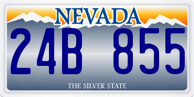 NV license plate 24B855