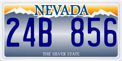 NV license plate 24B856