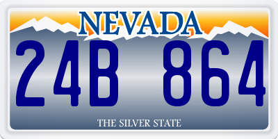 NV license plate 24B864