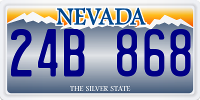 NV license plate 24B868