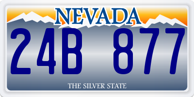 NV license plate 24B877