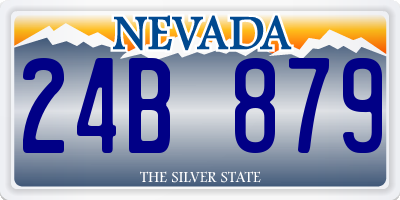 NV license plate 24B879