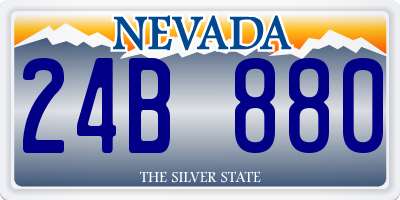 NV license plate 24B880