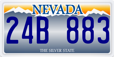 NV license plate 24B883