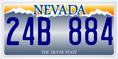 NV license plate 24B884