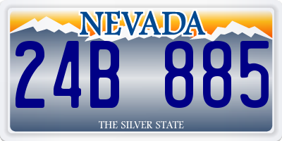 NV license plate 24B885