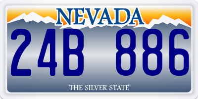 NV license plate 24B886