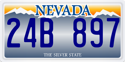 NV license plate 24B897