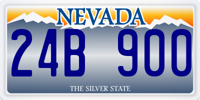 NV license plate 24B900