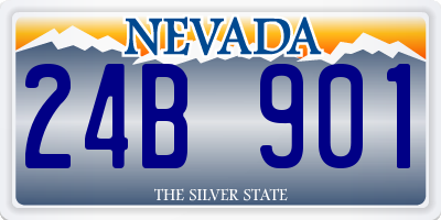 NV license plate 24B901