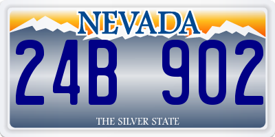 NV license plate 24B902