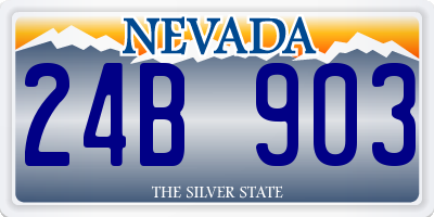 NV license plate 24B903