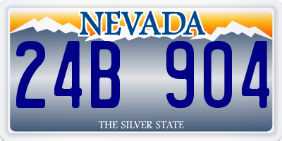 NV license plate 24B904