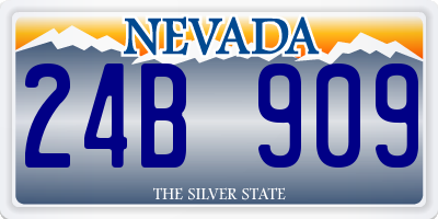 NV license plate 24B909