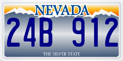 NV license plate 24B912