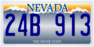 NV license plate 24B913