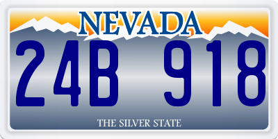 NV license plate 24B918