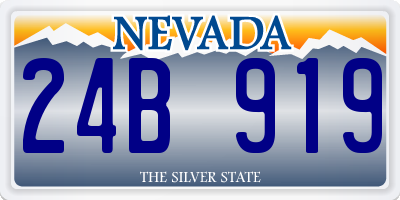 NV license plate 24B919