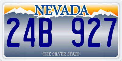 NV license plate 24B927