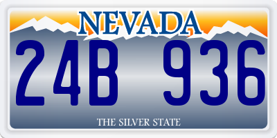 NV license plate 24B936