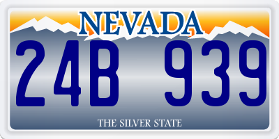 NV license plate 24B939