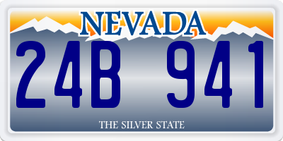 NV license plate 24B941