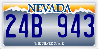 NV license plate 24B943