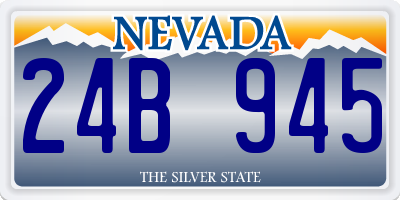 NV license plate 24B945