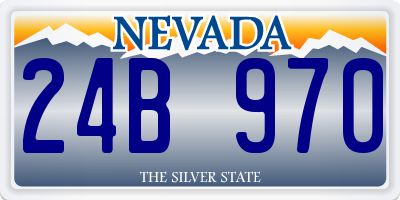 NV license plate 24B970