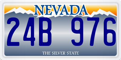 NV license plate 24B976