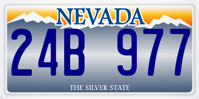 NV license plate 24B977