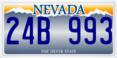 NV license plate 24B993