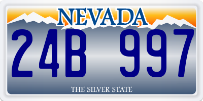 NV license plate 24B997