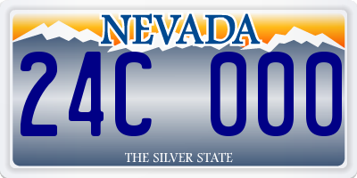 NV license plate 24C000
