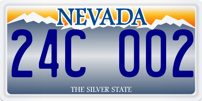 NV license plate 24C002