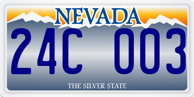 NV license plate 24C003