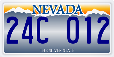 NV license plate 24C012