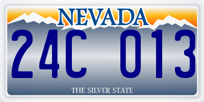 NV license plate 24C013