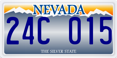 NV license plate 24C015