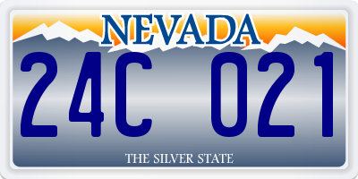 NV license plate 24C021