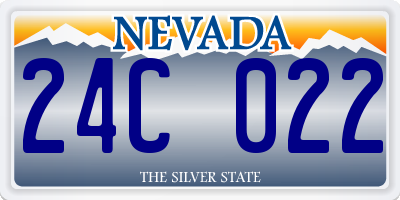 NV license plate 24C022